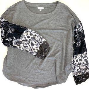 XL Eyeshadow Long Sleeve Blouse